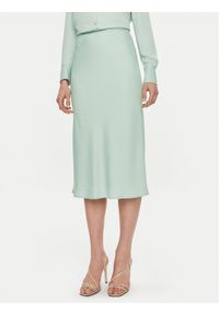 Calvin Klein Spódnica midi Bias K20K203514 Zielony Regular Fit. Kolor: zielony. Materiał: syntetyk