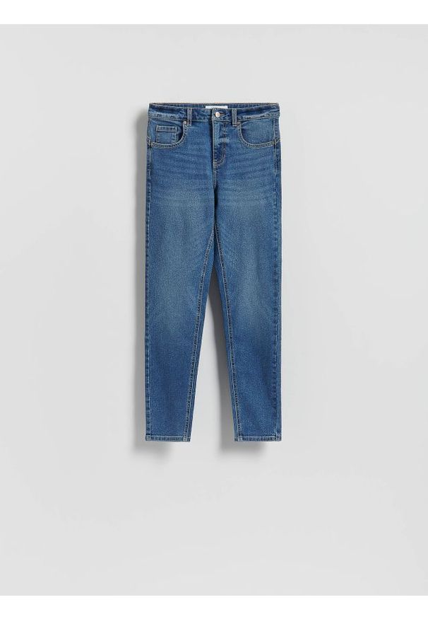 Reserved - Jeansy slim fit push up - niebieski. Kolor: niebieski