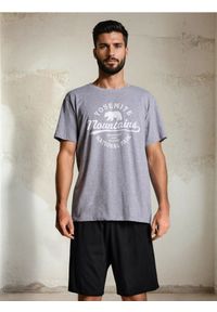 Sinsay - Bawełniana piżama dwuczęściowa z nadrukiem - wielobarwny. Materiał: bawełna. Wzór: nadruk #1