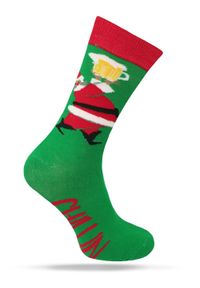 Świąteczne Skarpetki - Alties - Mikołaj z Kuflem Piwa. Kolor: wielokolorowy. Materiał: poliester, bawełna, elastan #1