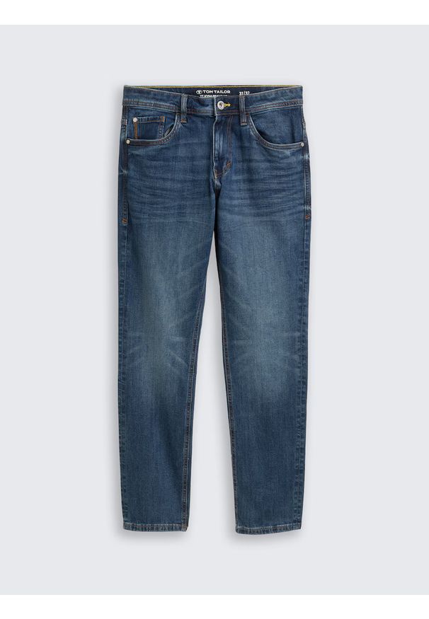 Tom Tailor - Męskie Spodnie Jeansowe Josh Regular Slim Mid Stone Wash Denim 1047978 10281
