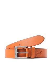 Jack & Jones Pasek Męski 12228996 Brązowy. Kolor: brązowy. Materiał: skóra #1