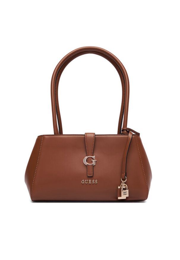 Guess Torebka Carrie HWVG98 96080 Brązowy. Kolor: brązowy. Materiał: skórzane