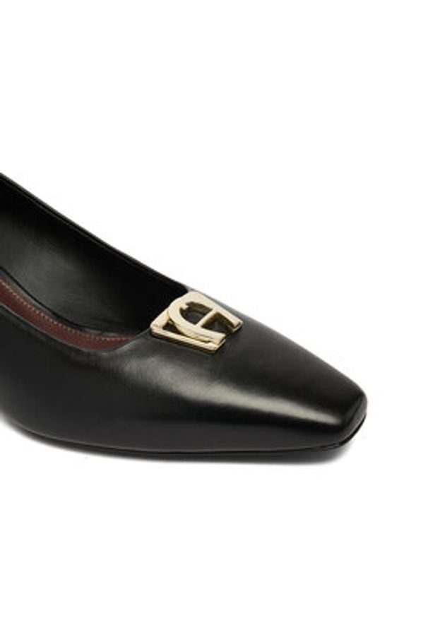 Aigner Czółenka 1252320 Czarny. Kolor: czarny. Materiał: skóra