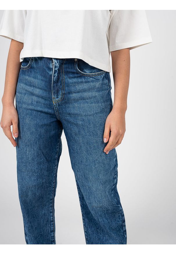 Pinko Jeansy "Stupendissima" | 1J10XL Y648 | Kobieta | Niebieski. Okazja: na co dzień. Kolor: niebieski. Wzór: kratka. Styl: elegancki, casual