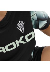 SIROKO - Oficjalna koszulka piłkarska puma dla real sporting de gijón Football Puma Kos. Kolor: czarny. Wzór: geometria. Sport: piłka nożna