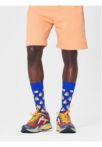 Happy-Socks - Happy Socks Skarpety wysokie unisex RUD01-6500 Granatowy. Kolor: niebieski. Materiał: materiał, bawełna