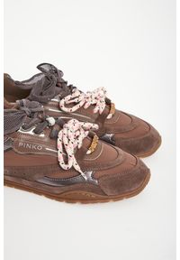 Pinko - Sneakersy damskie zamszowe PINKO. Materiał: zamsz #3