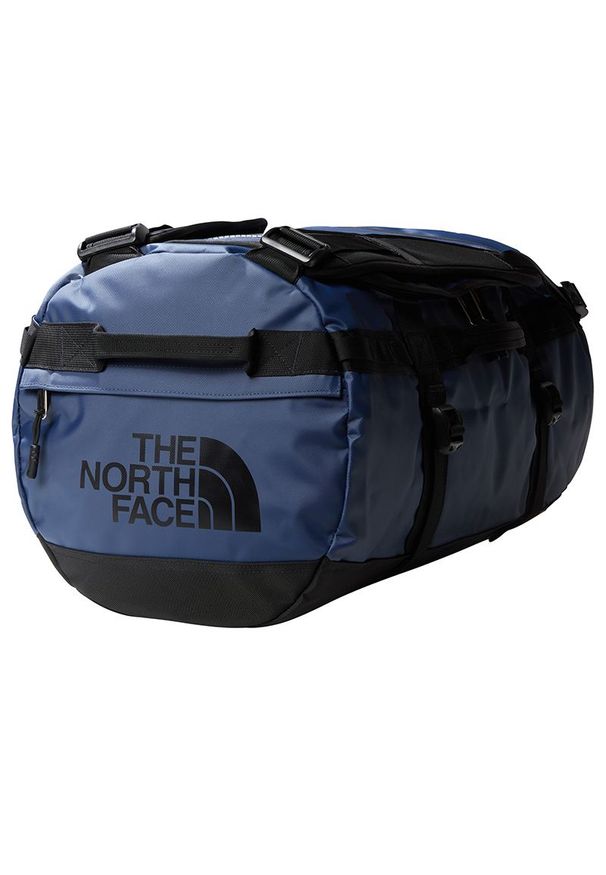 Torba The North Face Base Camp Duffel S 0A52ST92A1 - granatowa. Kolor: niebieski. Materiał: nylon. Wzór: paski