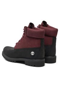 Timberland Trapery 6 In Premium TB0A2P6WEJE1 Bordowy. Kolor: czerwony. Materiał: nubuk, skóra #4