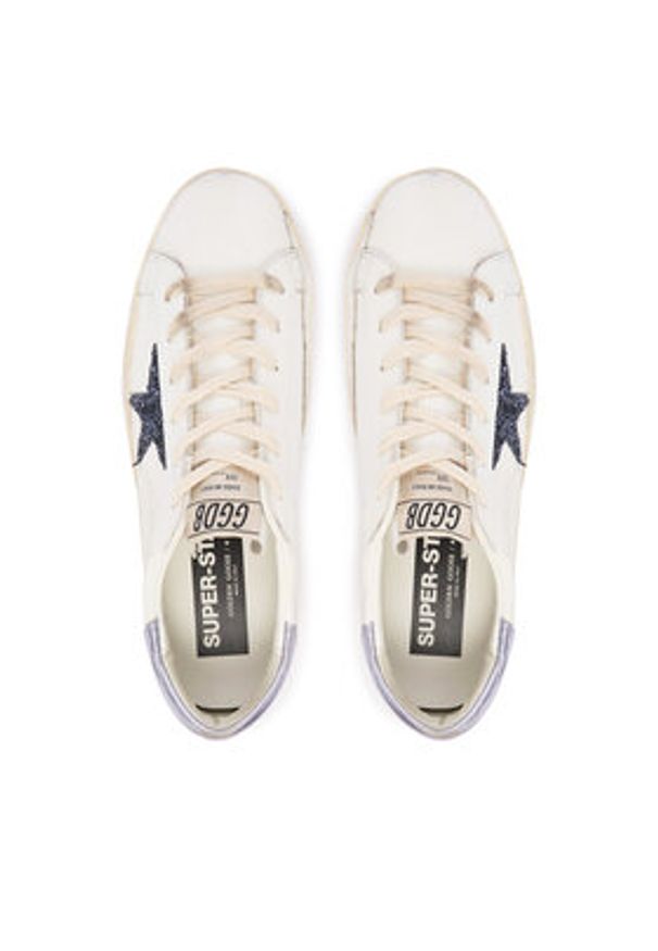 GOLDEN GOOSE - Golden Goose Sneakersy Super-Star Classic With List GWF00101.F007539.12282 Biały. Kolor: biały. Materiał: skóra