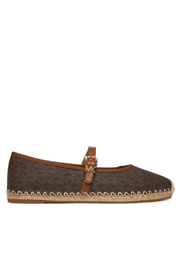 MICHAEL Michael Kors Espadryle Lynn 40R6LYFP1B Brązowy. Kolor: brązowy. Materiał: skóra