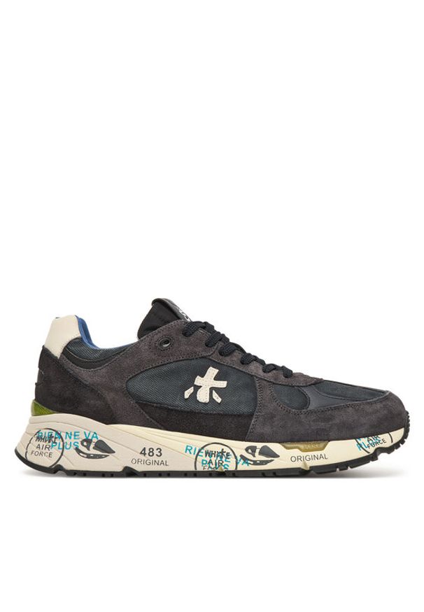 Premiata Sneakersy MASE VAR 7819 Granatowy. Kolor: niebieski. Materiał: materiał