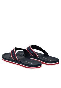 TOMMY HILFIGER - Tommy Hilfiger Japonki Comfort Hilfiger Beach Sandal FM0FM05510 Granatowy. Kolor: niebieski. Materiał: materiał #2