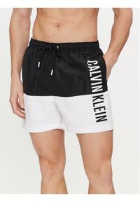 Calvin Klein Swimwear Szorty kąpielowe KM0KM00994 Czarny Regular Fit. Kolor: czarny. Materiał: syntetyk