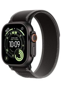 APPLE - Watch Ultra 3 49mm Black Titanium/Black/Charcoal Trail Loop - M/L