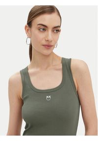 Pinko - PINKO Top Calcolatore 100807 Zielony Regular Fit. Kolor: zielony. Materiał: bawełna #4