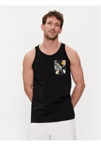 Jack & Jones - Jack&Jones Tank top Chill 12248069 Czarny Standard Fit. Kolor: czarny. Materiał: bawełna