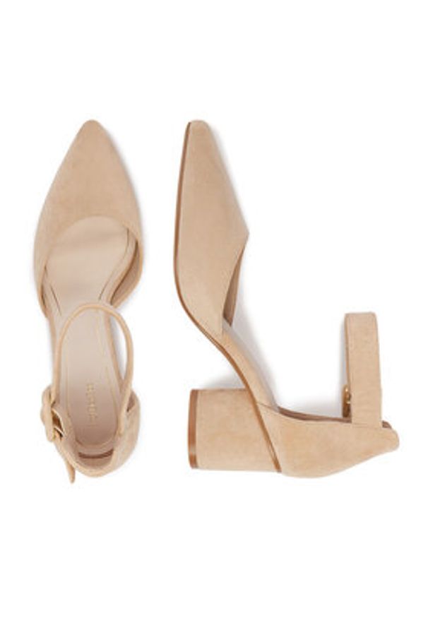 DeeZee Czółenka CEO-112233 Beżowy. Kolor: beżowy. Materiał: materiał