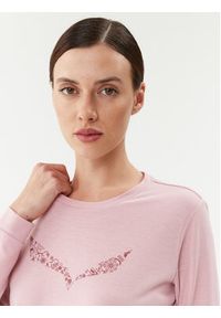Salewa Koszulka techniczna Solidlogo Dry 27341 Różowy Regular Fit. Kolor: różowy. Materiał: syntetyk #3