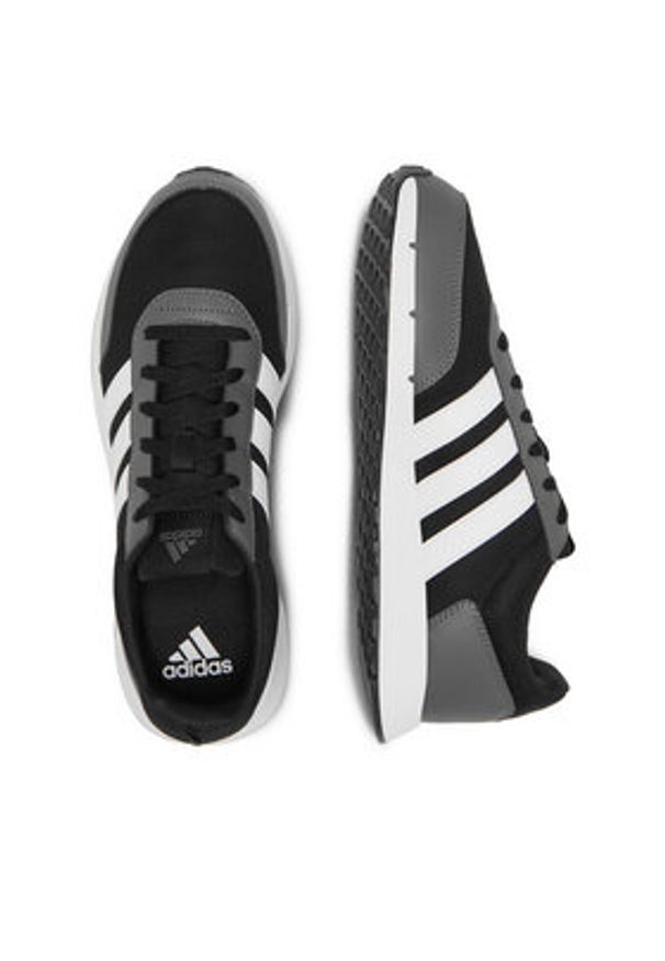 Adidas - adidas Sneakersy RUN50S IF1553 Czarny. Kolor: czarny. Materiał: materiał. Sport: bieganie