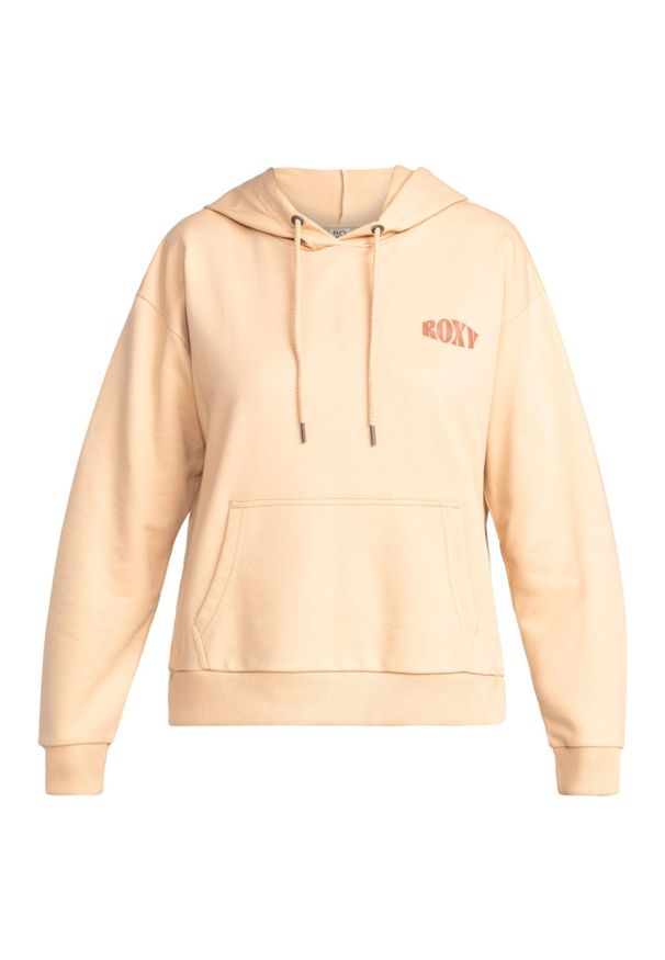 Bluza turystyczna damska Roxy Afternoon Hike. Typ kołnierza: kaptur. Kolor: beżowy. Materiał: poliester, bawełna. Sport: skateboard