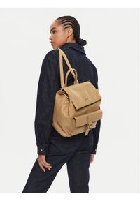 Patrizia Pepe Plecak 8B0285/L162-B775 Beżowy. Kolor: beżowy. Materiał: skóra #1