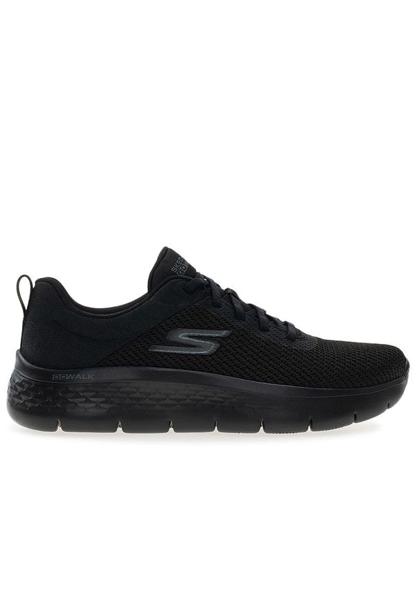 skechers - Buty damskie Skechers Go Walk Flex 124952BBK - czarne. Okazja: na co dzień. Zapięcie: sznurówki. Kolor: czarny. Materiał: syntetyk. Szerokość cholewki: normalna. Wzór: aplikacja. Model: Skechers Sport