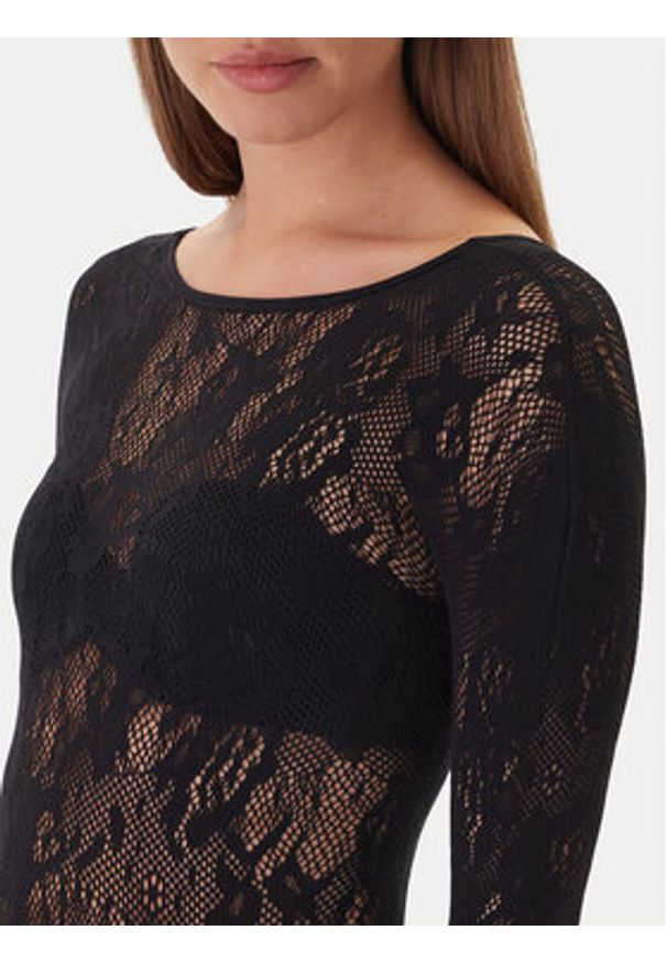 Patrizia Pepe Body 2M4484/J344-K103 Czarny Slim Fit. Kolor: czarny. Materiał: syntetyk