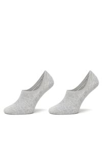 Calvin Klein Zestaw 2 par stopek damskich 701228801 Szary. Kolor: szary. Materiał: materiał, bawełna