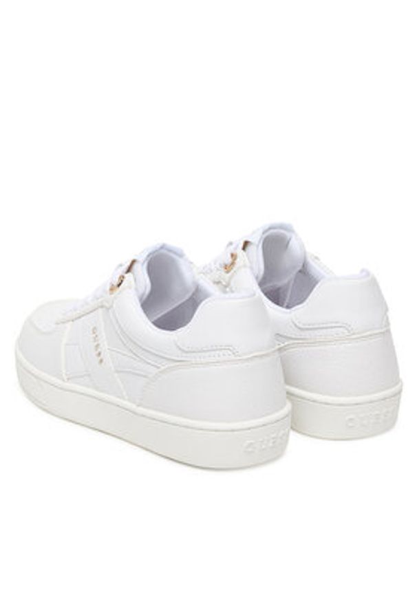 Guess Sneakersy FLPNAM ELE12 Biały. Kolor: biały. Materiał: skóra