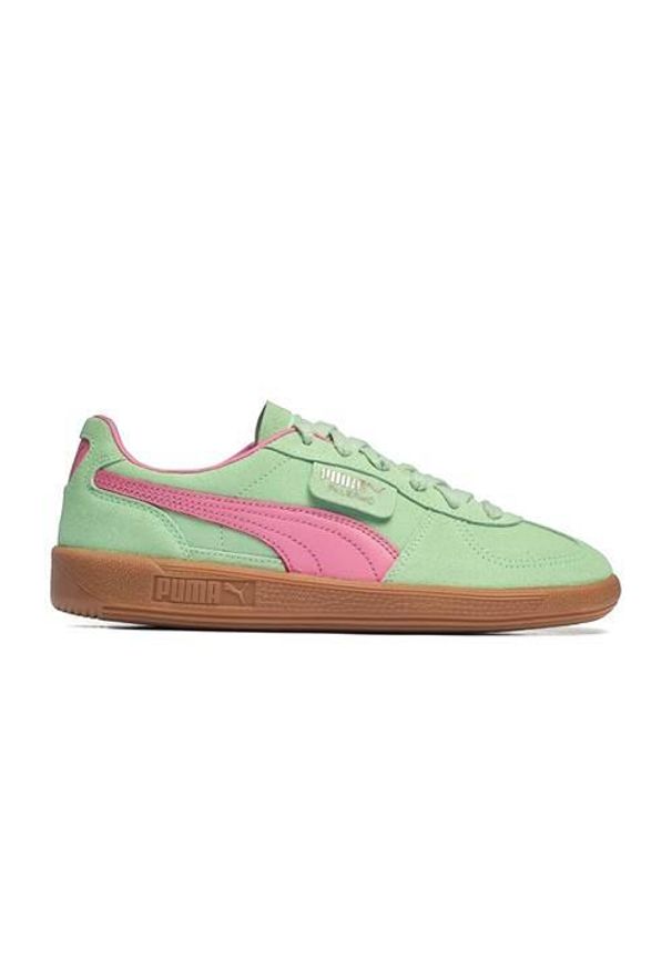 Buty do chodzenia damskie Puma Palermo Fresh Mint. Zapięcie: sznurówki. Kolor: zielony. Materiał: materiał, skóra. Szerokość cholewki: normalna. Sport: turystyka piesza