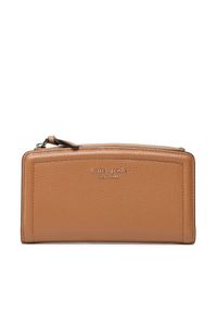 Kate Spade Duży Portfel Damski Zip Slim Wallet K5613 Brązowy. Kolor: brązowy. Materiał: skóra #1