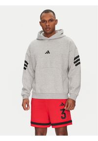 Adidas - adidas Bluza Future Icons 3-Stripes JD4847 Szary Regular Fit. Kolor: szary. Materiał: bawełna, syntetyk #1