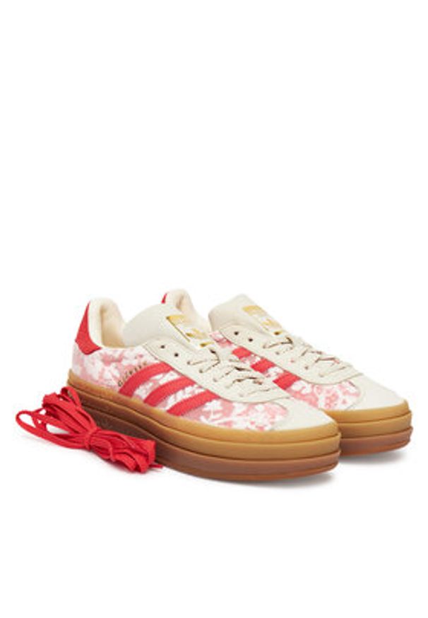 Adidas - adidas Sneakersy Gazelle Bold X Liberty London JR8885 Écru. Materiał: materiał. Model: Adidas Gazelle