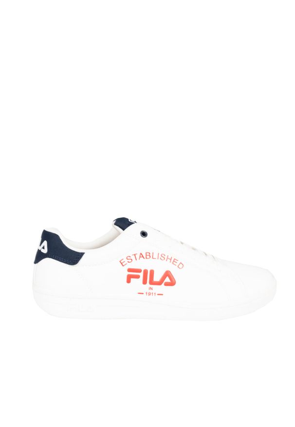 Fila Sneakersy "Crosscourt 2" | FFM0195 | Mężczyzna | Biały. Nosek buta: okrągły. Kolor: biały. Materiał: skóra ekologiczna