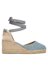 Castañer Espadryle Carina 21644 Niebieski jasny. Kolor: niebieski. Materiał: materiał #1
