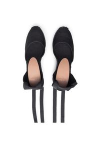 Castañer Espadryle Carina C/8ED/001 020966-100 Czarny. Kolor: czarny. Materiał: materiał #4
