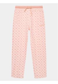 Guess Spodnie dresowe J3YQ16 KB212 Różowy Regular Fit. Kolor: różowy. Materiał: syntetyk #1