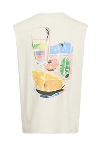 Jack & Jones - Jack&Jones Tank top Varenna 12273524 Écru Oversize. Materiał: bawełna #5