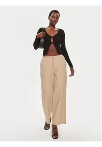 Brave Soul Spodnie materiałowe LTRW-272LIBBYST Beżowy Straight Fit. Kolor: beżowy. Materiał: bawełna #4
