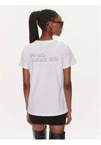 Pinko T-Shirt 100789 A1OC Biały Regular Fit. Kolor: biały. Materiał: bawełna #3
