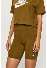 Nike Sportswear - Szorty. Stan: podwyższony. Kolor: zielony. Materiał: dzianina