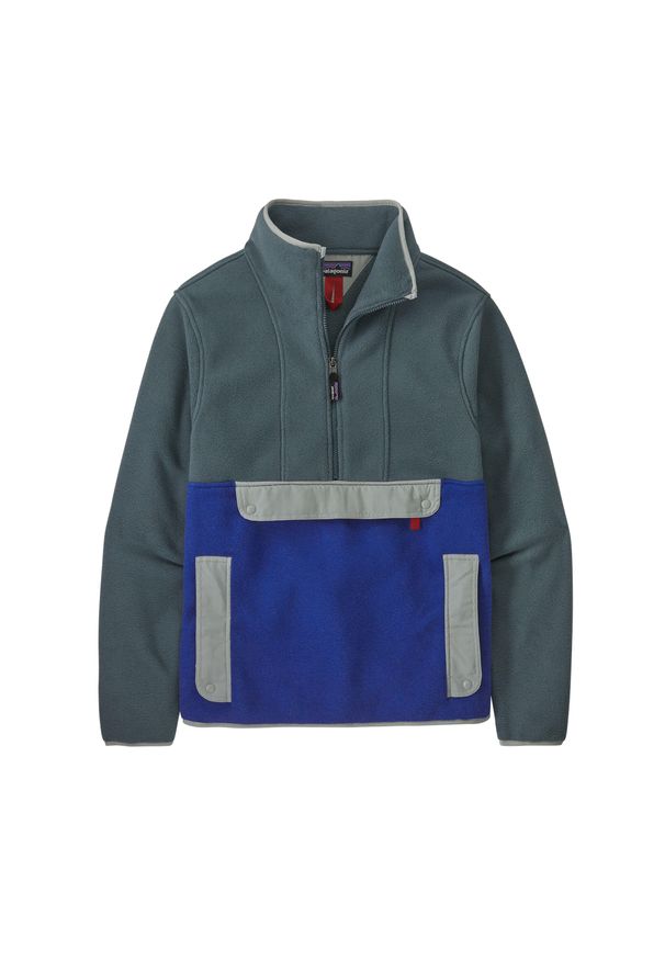 Bluza polarowa Patagonia Synch Anorak. Kolor: niebieski. Materiał: polar
