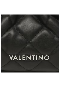 Valentino by Mario Valentino - VALENTINO Marszczona pikowana czarna torebka ocarina recycle pochette. Kolor: czarny. Materiał: pikowane