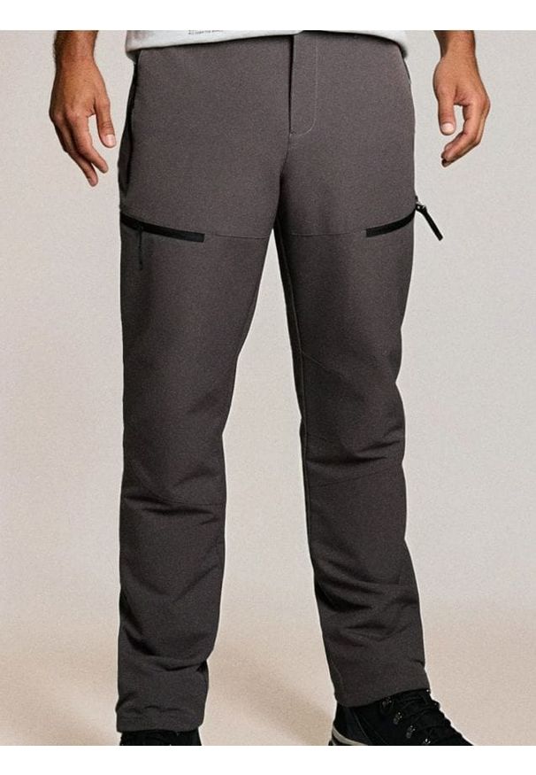 Sinsay - Spodnie z ociepleniem - szary. Kolor: szary