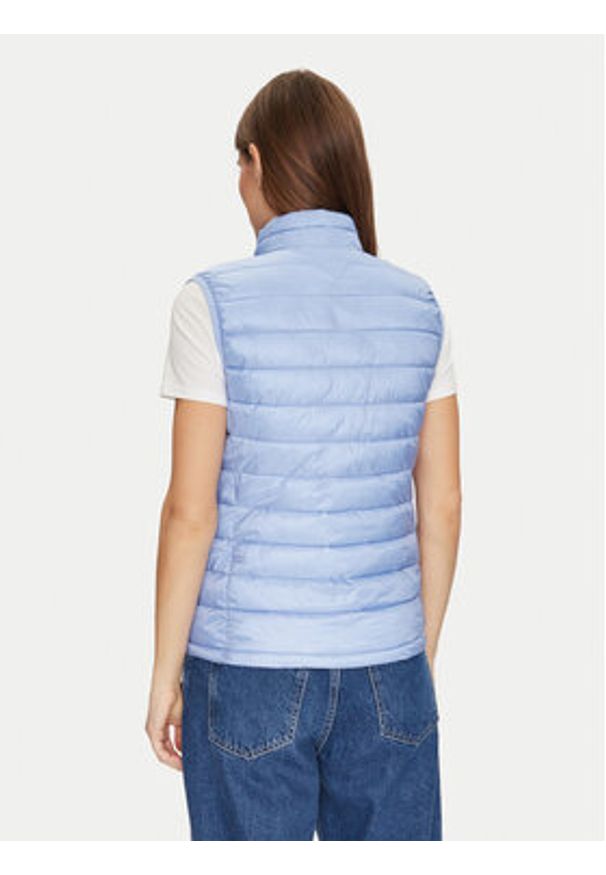 Guess Jeans Bezrękawnik W5RN55 WHAB2 Niebieski Regular Fit. Kolor: niebieski. Materiał: syntetyk. Długość rękawa: bez rękawów