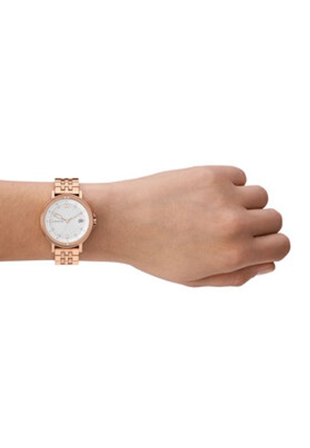 Skagen Zegarek Signatur Sport Lille SKW3136 Różowe złocenie. Kolor: różowy. Styl: sportowy