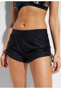 bonprix - Szorty kąpielowe z figami wewnętrznymi. Kolor: czarny. Materiał: poliamid #1