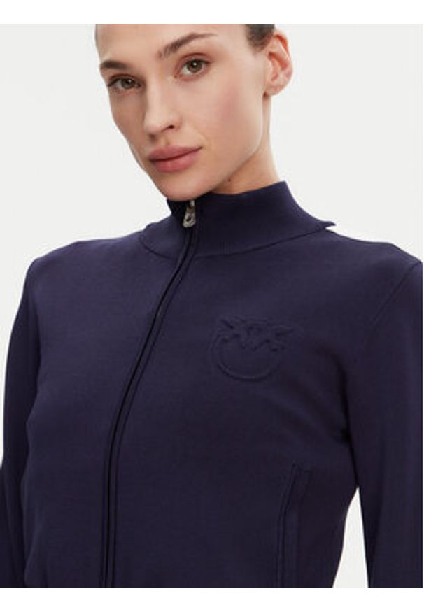 Pinko - PINKO Bluza Wellington Maglia 104738 A2FQ Granatowy Regular Fit. Kolor: niebieski. Materiał: wiskoza